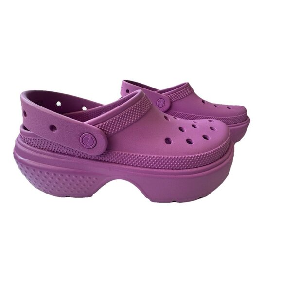 Crocs Stomp Clogs Women's Size 11 Lavender Platform Slip On Shoes NWOT - Picture 4 of 8
